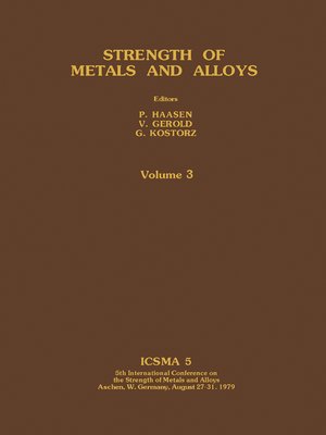 cover image of Strength of Metals and Alloys